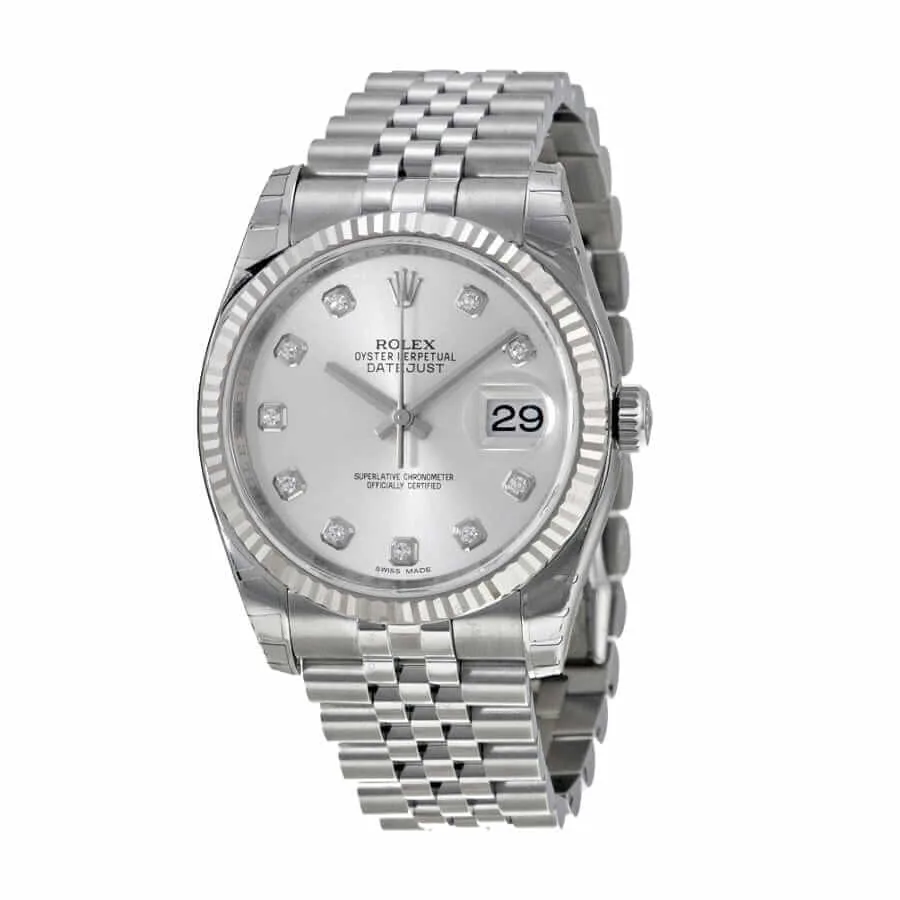 Rolex Datejust 116234 Silver Dial Perfect Duplicate 1:1 — detail 2