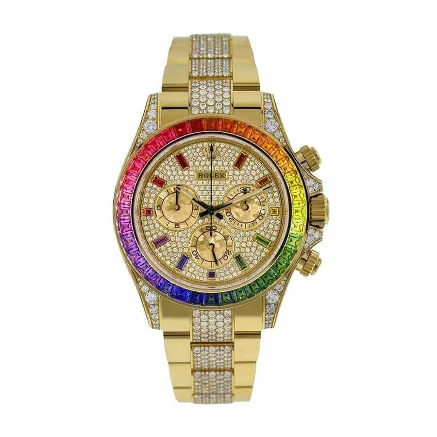 Rolex Daytona “Rainbow” 116520-0016 Superior Replica — detail 3