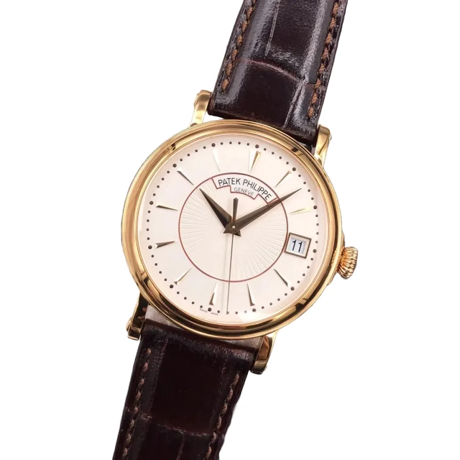 Patek Philippe Calatrava 5153J-001 “Yellow Gold Officer’s Case” Deluxe Replica Edition — detail 2