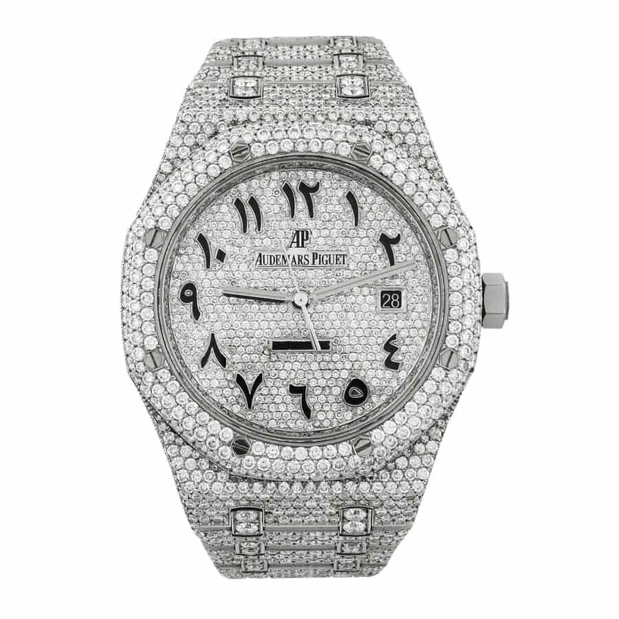 Audemars Piguet Royal Oak “Iced Out” 15400ST.OO.1220ST.02 Authentic Replica Edition