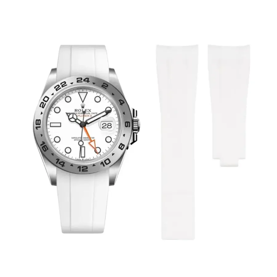 Rolex – Explorer II – Rubber Strap – White