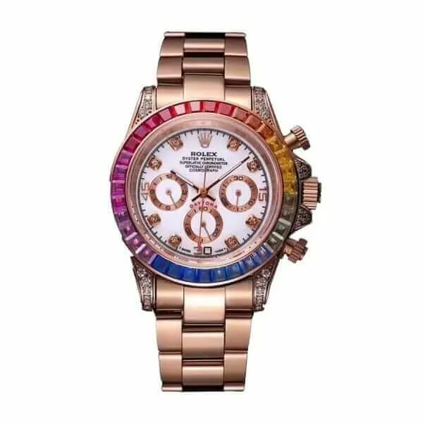 Rolex Daytona “Rainbow” 116520-0016 Superior Replica — detail 4