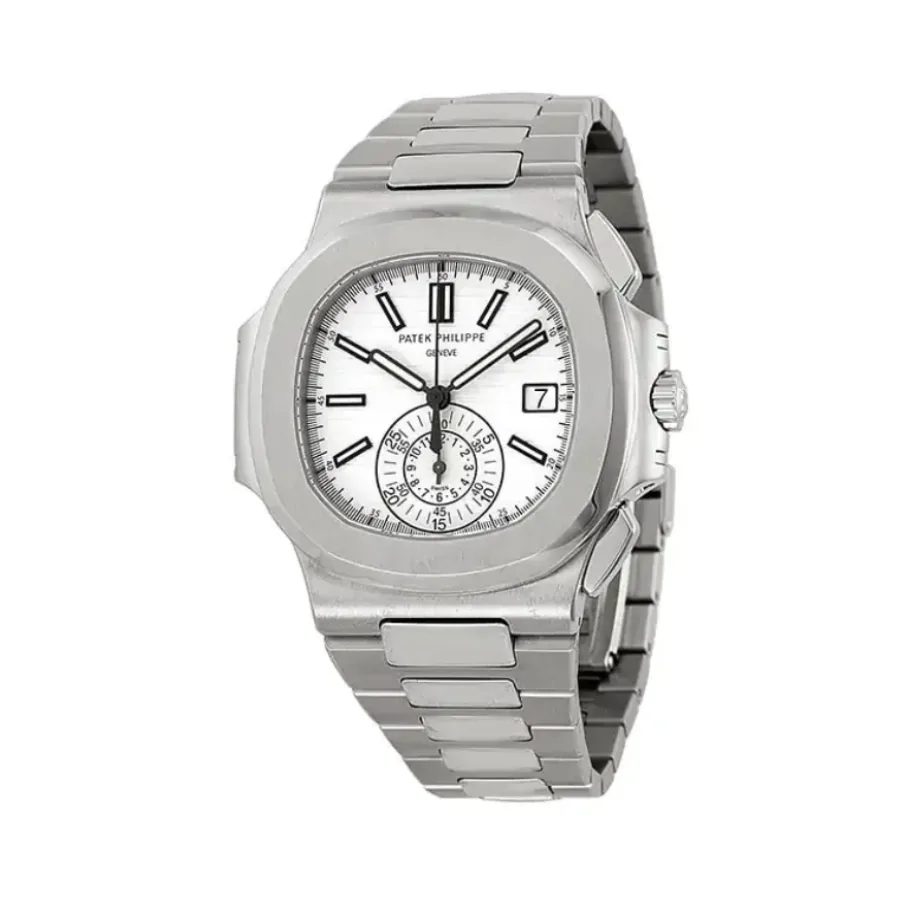 Patek Philippe Nautilus Chronograph 5980/1A-019 “White Dial” Precision Clone — detail 2