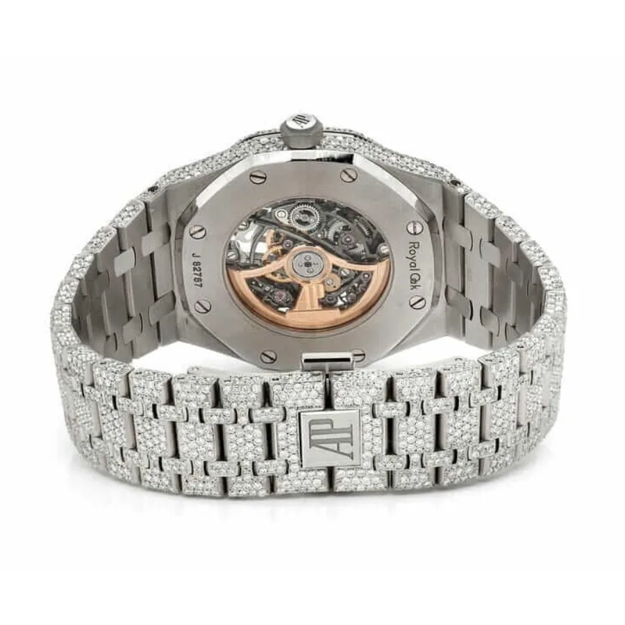 Audemars Piguet Royal Oak “Iced Out” A110BL72 Ultimate Clone Quality — detail 2
