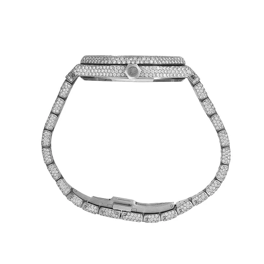 Audemars Piguet Royal Oak “Iced Out” 15400ST.OO.1220ST.02 Authentic Replica Edition — detail 4