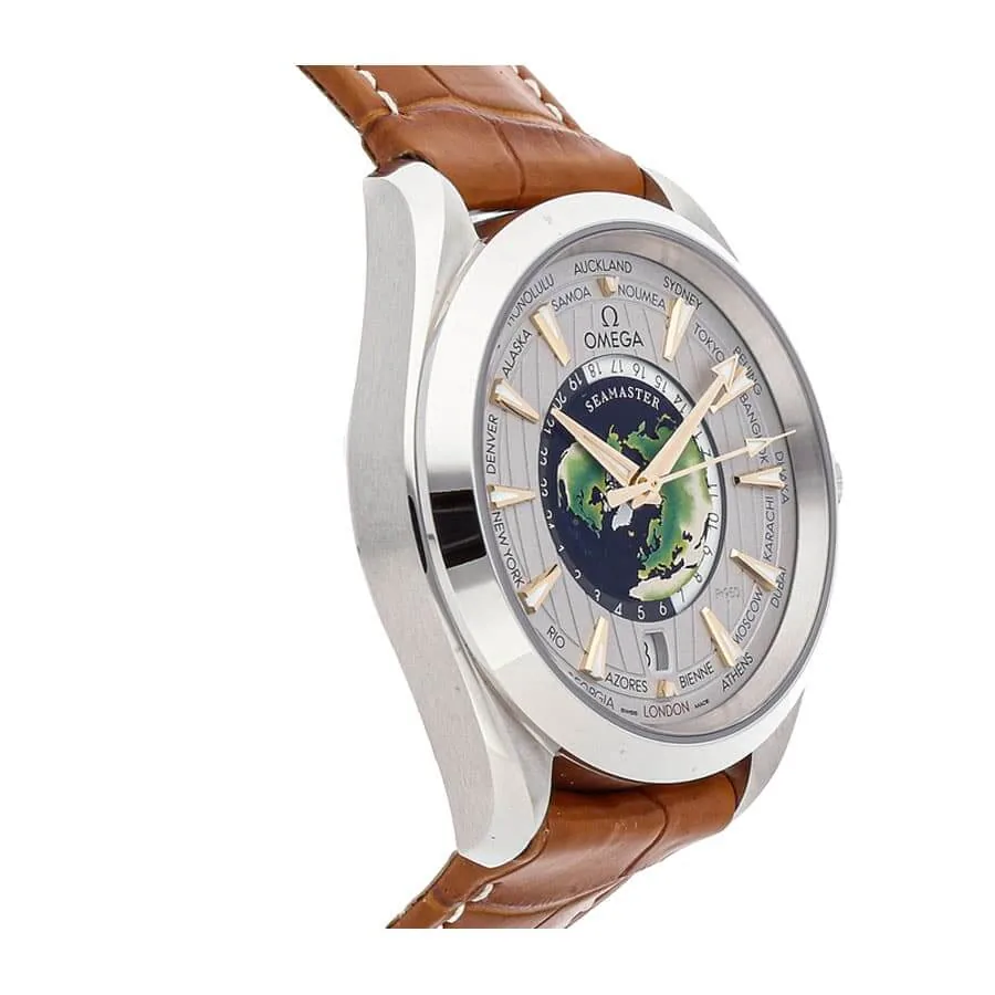 Omega Seamaster Aqua Terra Worldtimer Co-Axial Master Chronometer 220.93.43.22.99.001 Premium Copy 1:1 — detail 3
