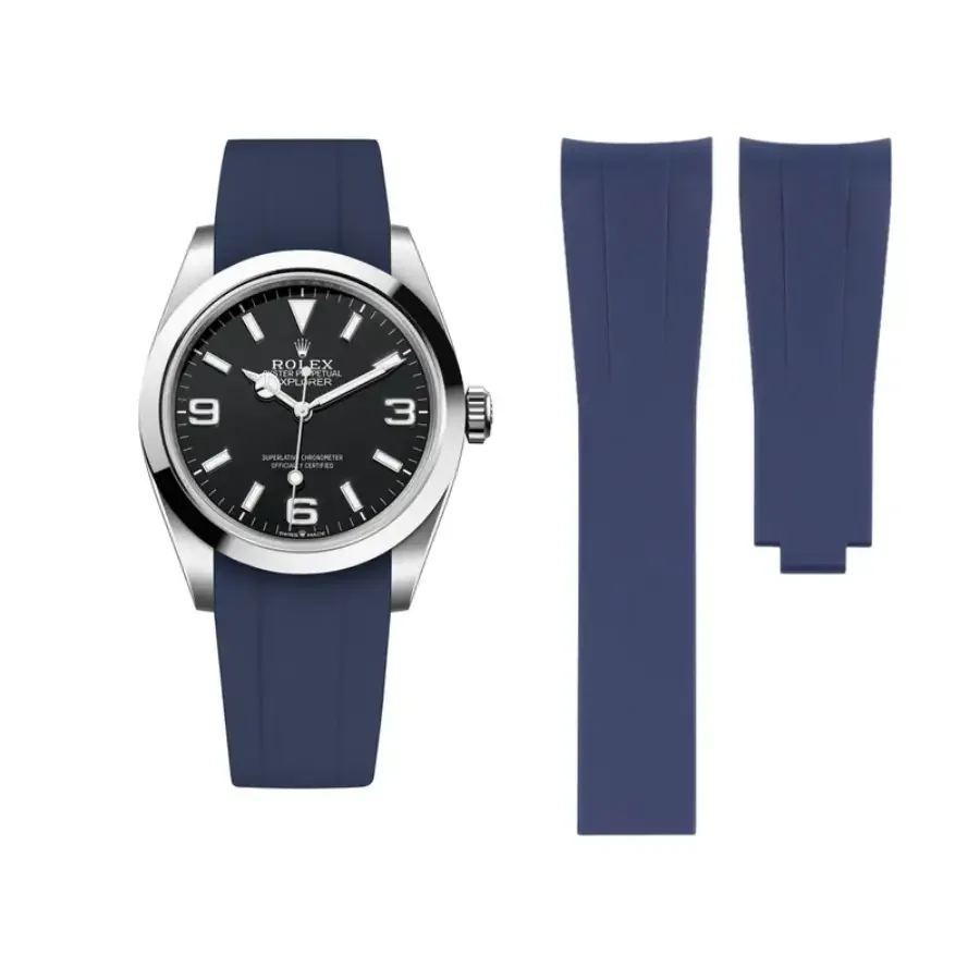 Rolex – Explorer I – Rubber Strap – Blue