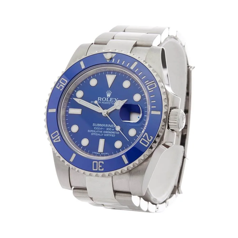 Rolex Submariner Date 116619 “Smurf” Perfect Duplicate Edition — detail 2