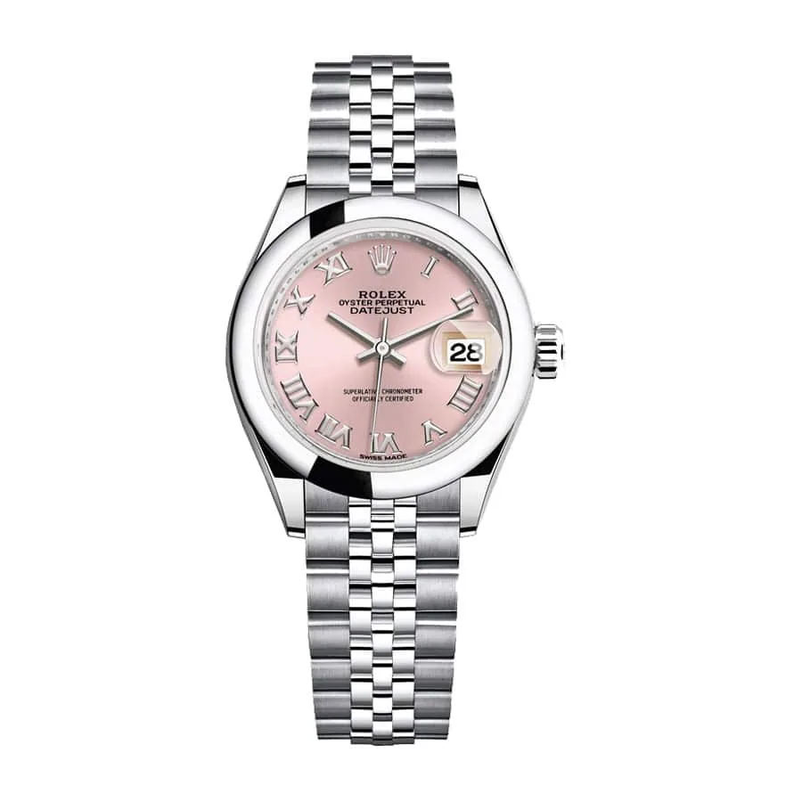 Rolex Datejust 279160 Pink Roman Dial Near Original Replica
