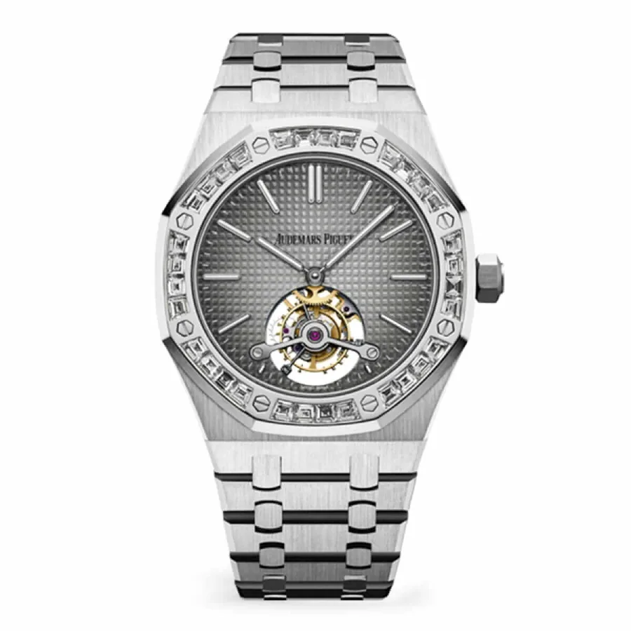 Audemars Piguet Royal Oak Tourbillon Extra-Thin 26510PT.OO.1220PT.01 “Platinum Diamond” Handcrafted Clone Quality