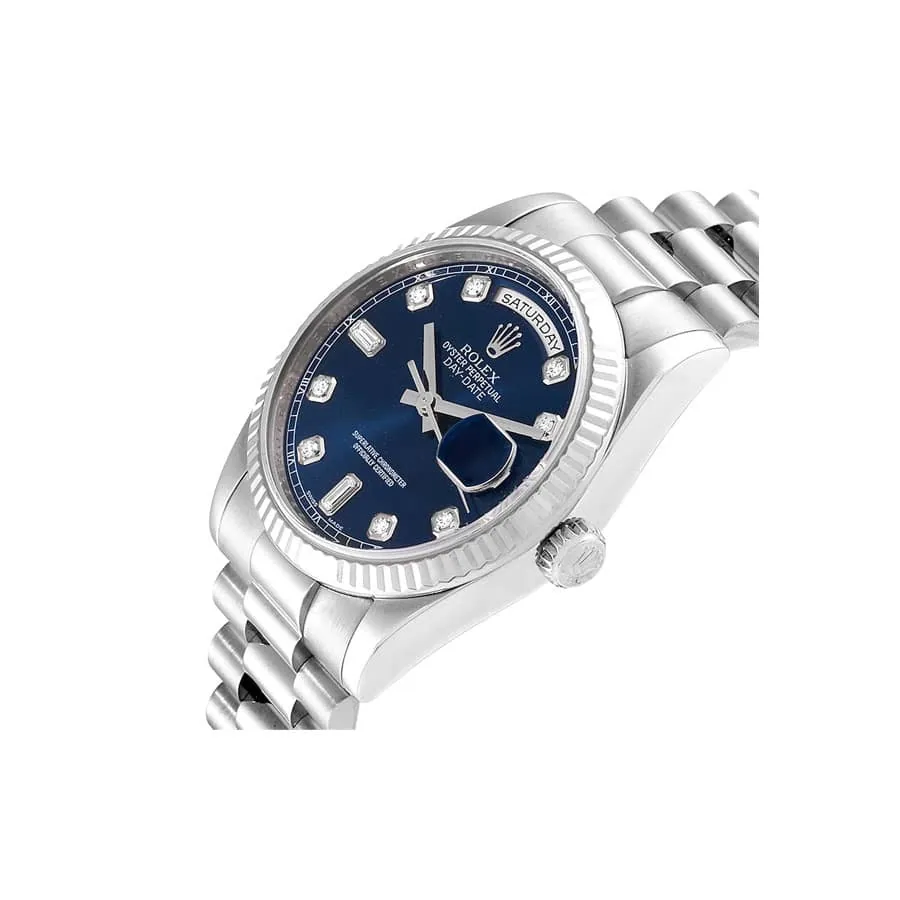 Rolex Day-Date 128239 “Blue Diamond Dial” High Fidelity Replica — detail 2