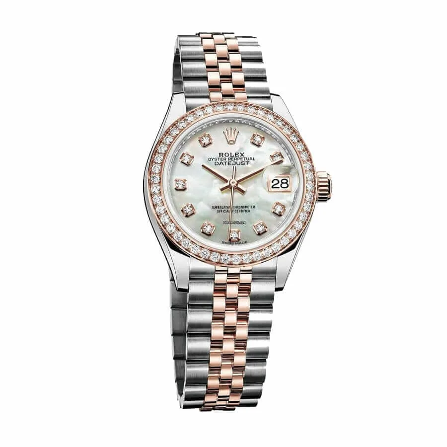 Rolex Lady-Datejust 279381RBR Everose Gold Sundust Diamond High-End Replica 1:1 — detail 2