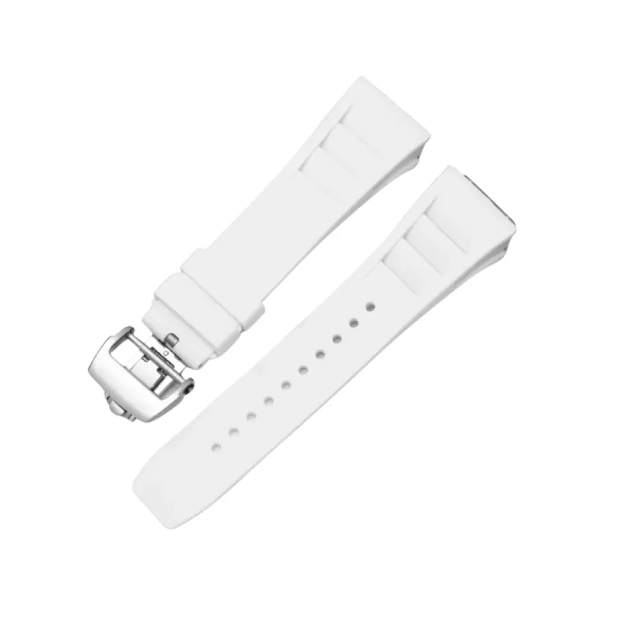 Richard Mille – 011-035-050-052-057-065 – Rubber Strap – White