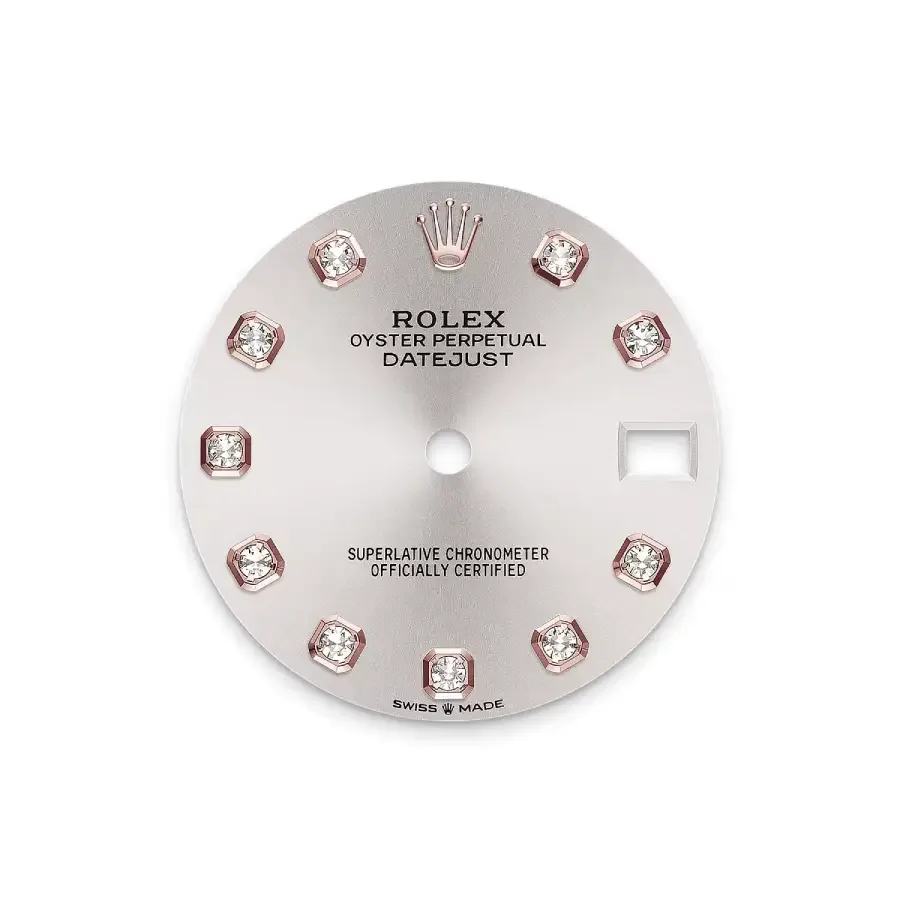 Rolex Datejust 278285RBR “Silver Diamond Dial” Super Clone — detail 2