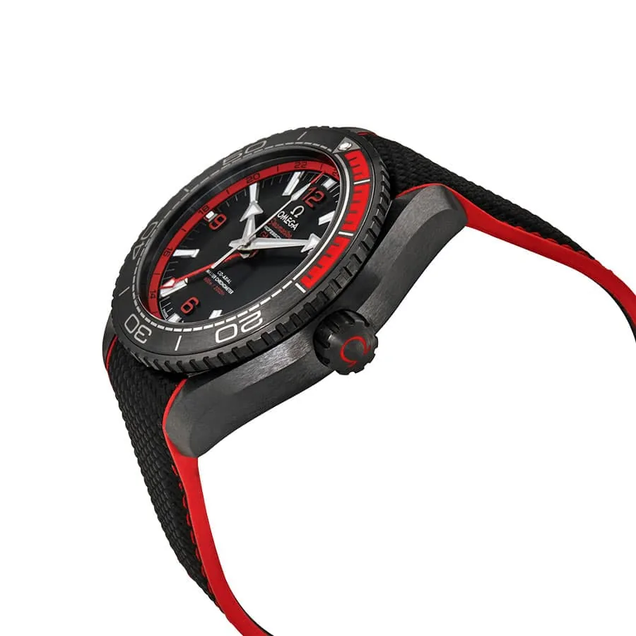 Omega Seamaster Planet Ocean Co-Axial Master Chronometer 215.92.46.22.01.003 “Deep Black” Super Clone Edition — detail 3