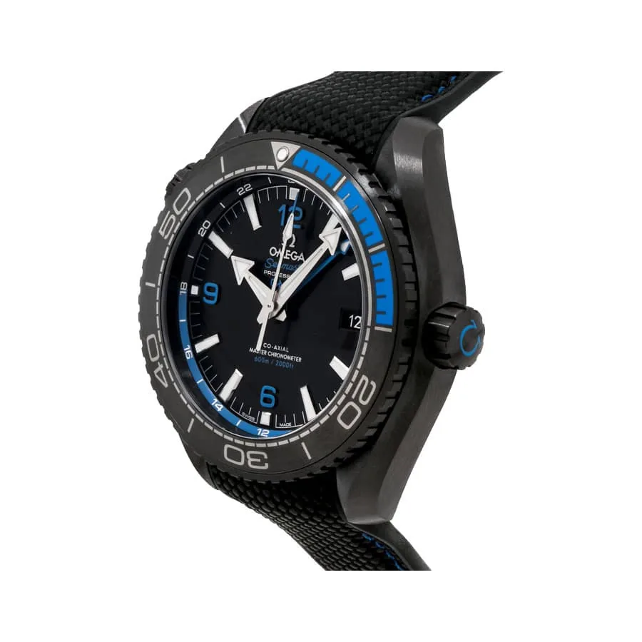 Omega Seamaster Planet Ocean Blue Ceramic Ref. 232.30.42.21.03.001 Ultra Clone 1:1 — detail 3