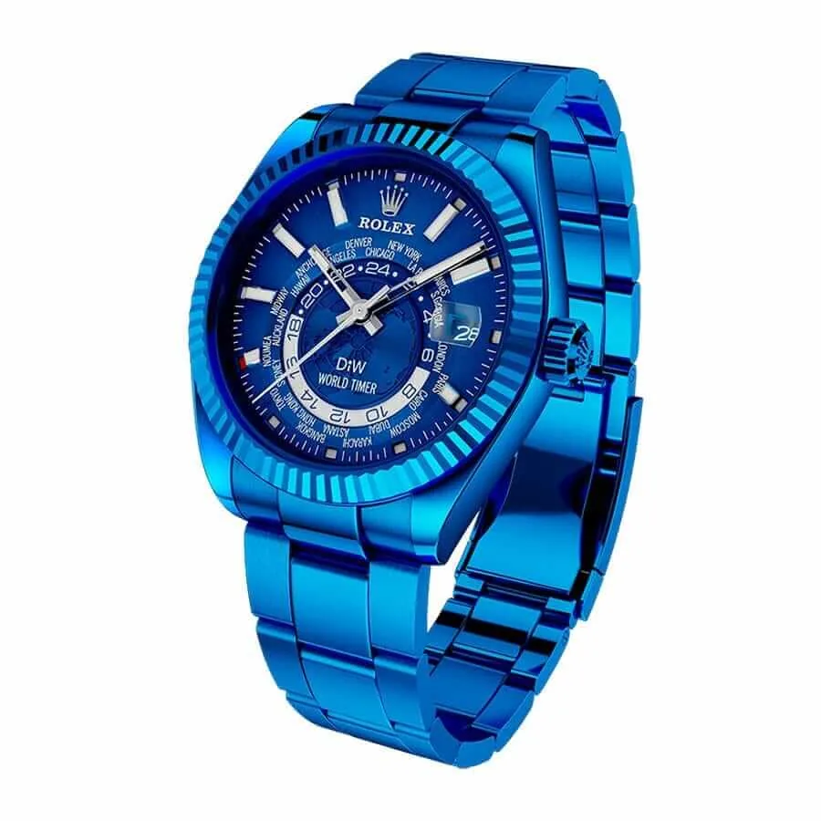 Rolex Sky-Dweller 326934 “Blue Dial DLC” Superior Copy 1:1 — detail 2