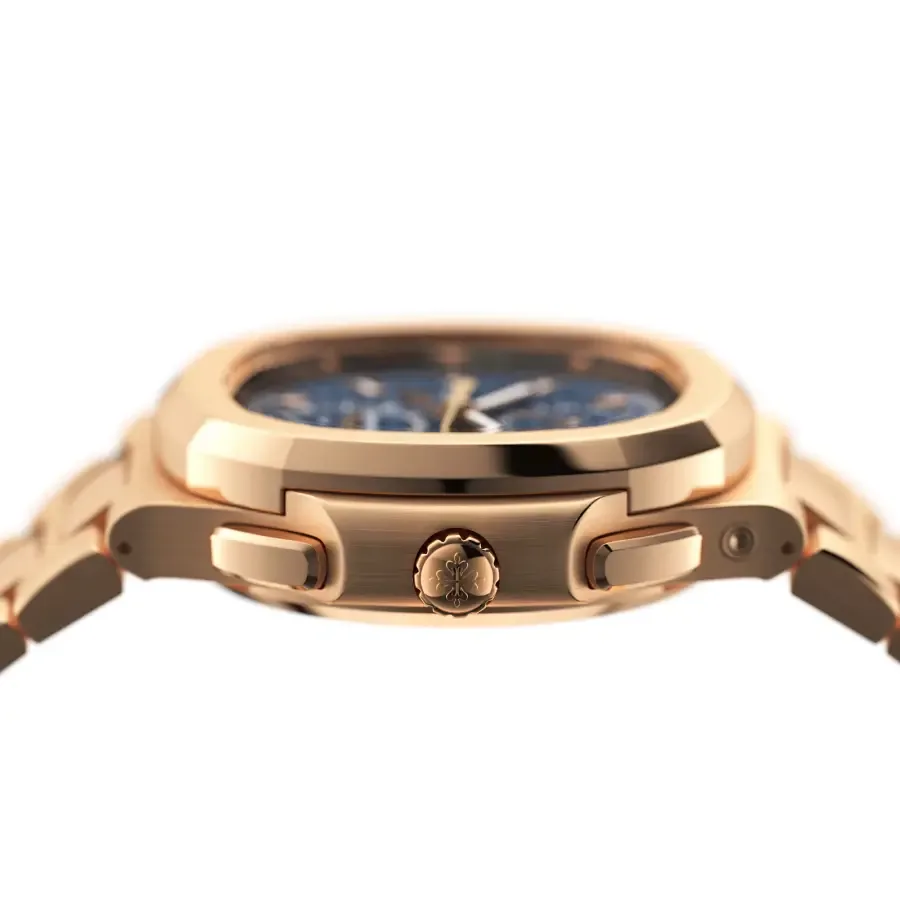 Patek Philippe Nautilus Travel Time Chronograph 5990/1R-001 First-Class Clone — detail 3