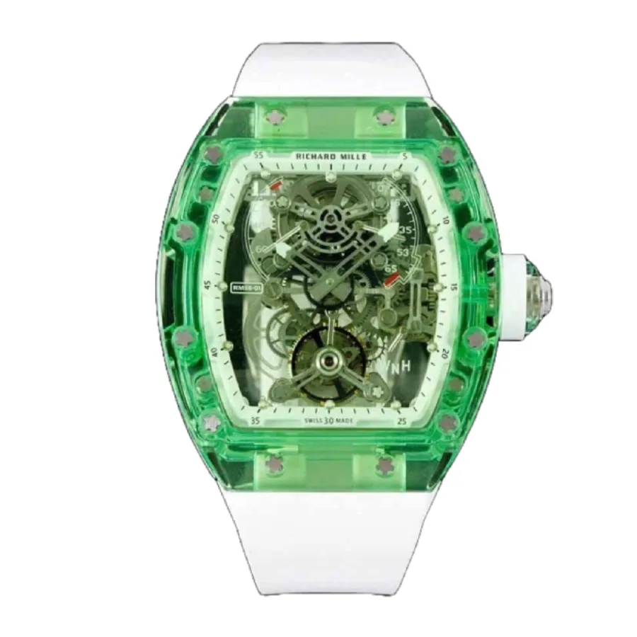 Richard Mille RM 56-01 Tourbillon Green Transparent Superior Replica