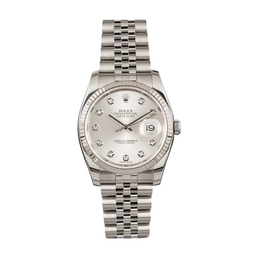 Rolex Datejust 116234 Silver Dial Perfect Duplicate 1:1