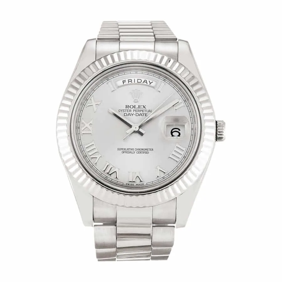Rolex Day-Date 218239-0041 “White Roman Dial” First-Class Clone