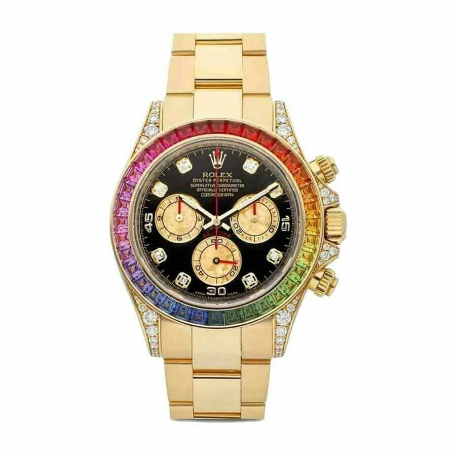 Rolex Daytona “Rainbow” 116520-0016 Superior Replica — detail 2