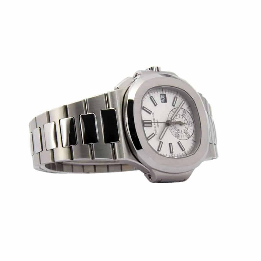 Patek Philippe Nautilus Chronograph 5980/1A-019 “White Dial” Precision Clone — detail 4