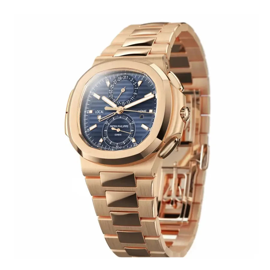 Patek Philippe Nautilus Travel Time Chronograph 5990/1R-001 First-Class Clone — detail 2