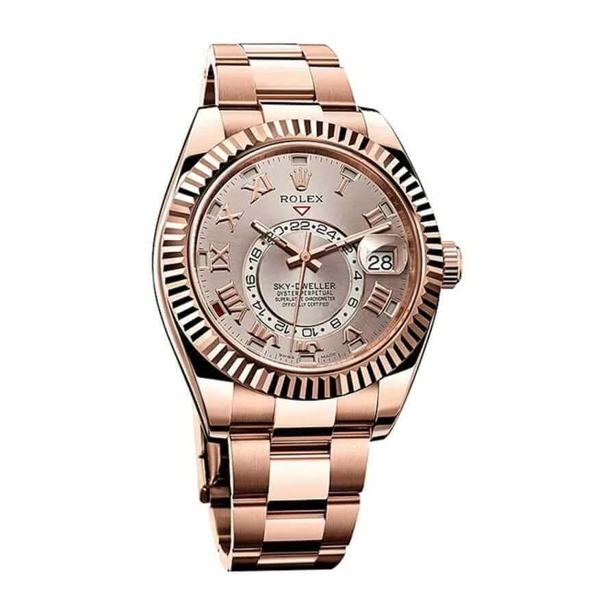 Rolex Sky-Dweller 326935 “Everose Gold” Handcrafted Replica Edition — detail 2