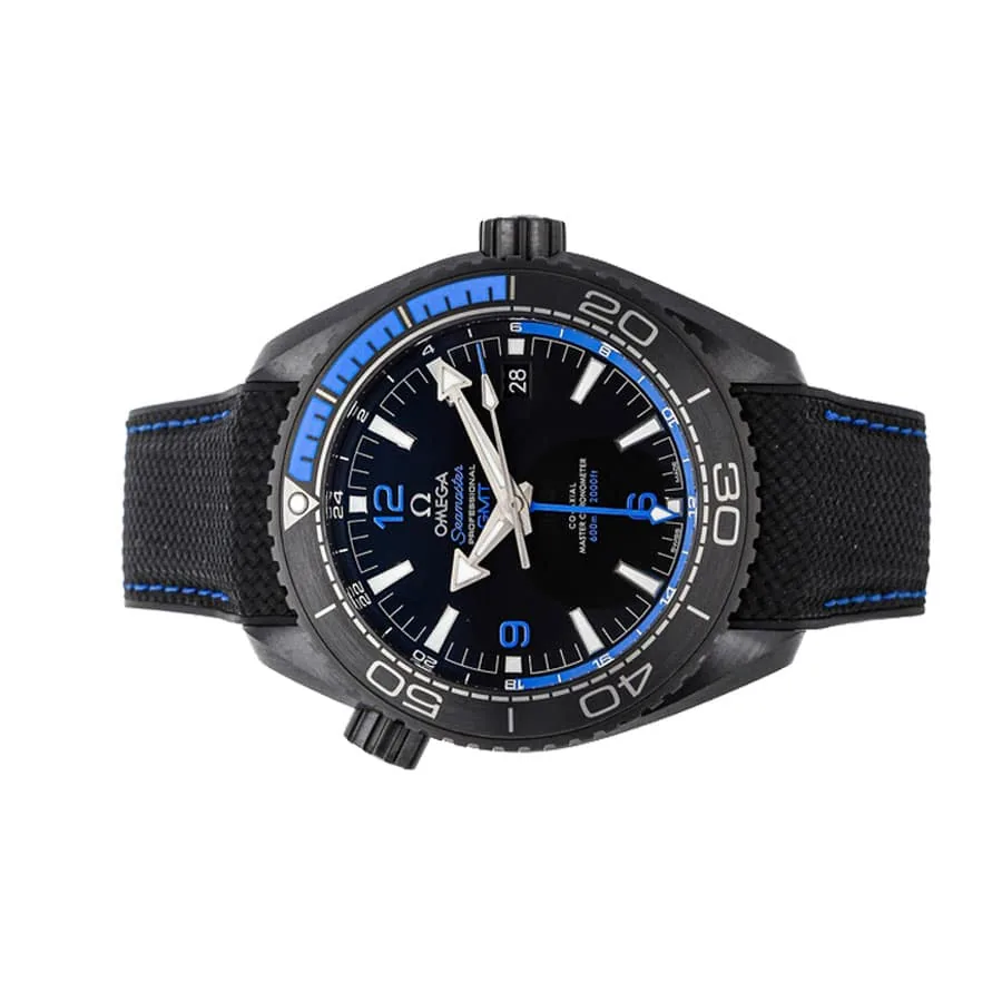 Omega Seamaster Planet Ocean Blue Ceramic Ref. 232.30.42.21.03.001 Ultra Clone 1:1 — detail 4
