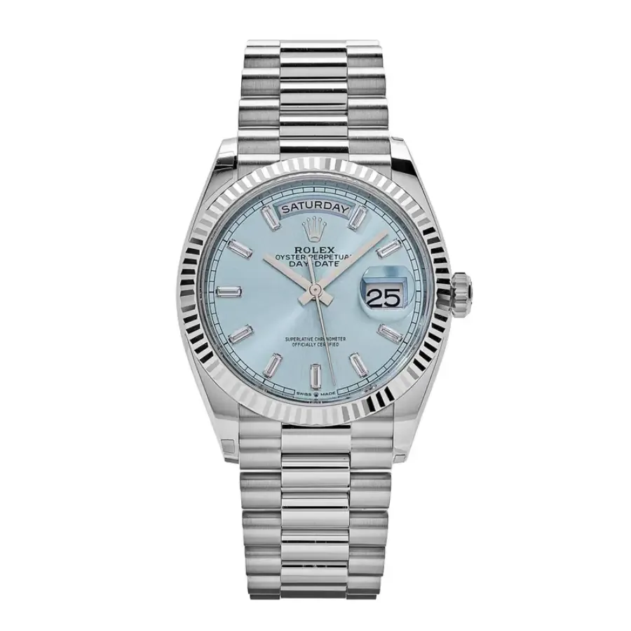 Rolex Day-Date 128236 “Ice Blue Grooved” Super Clone Quality