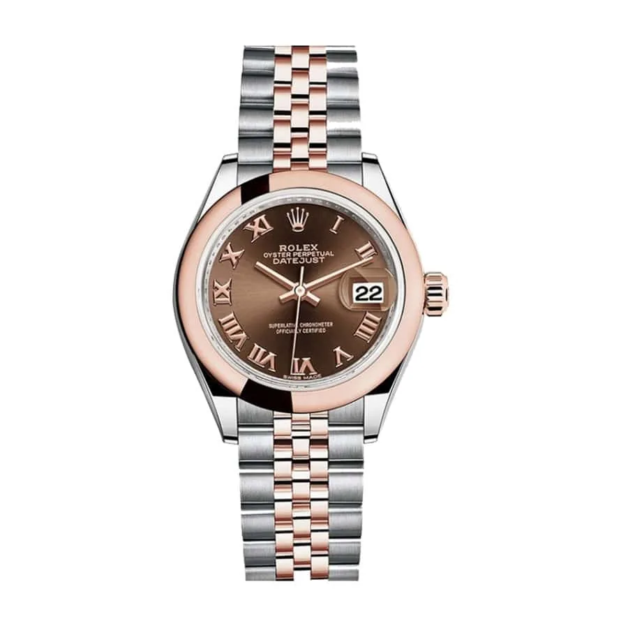 Rolex Lady-Datejust 279161 Chocolate Roman Dial Mirror Clone Quality