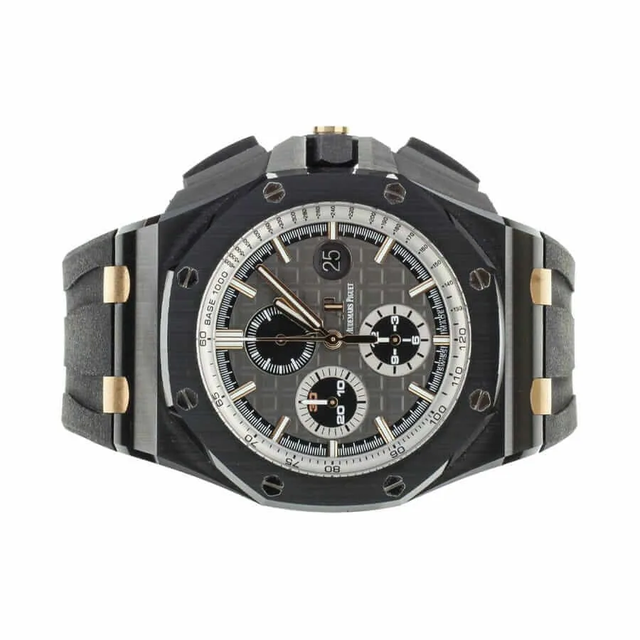 Audemars Piguet Royal Oak Offshore Chronograph 26415CE.OO.A002CA.01 “Black Ceramic” Mirror Replica 1:1 — detail 2