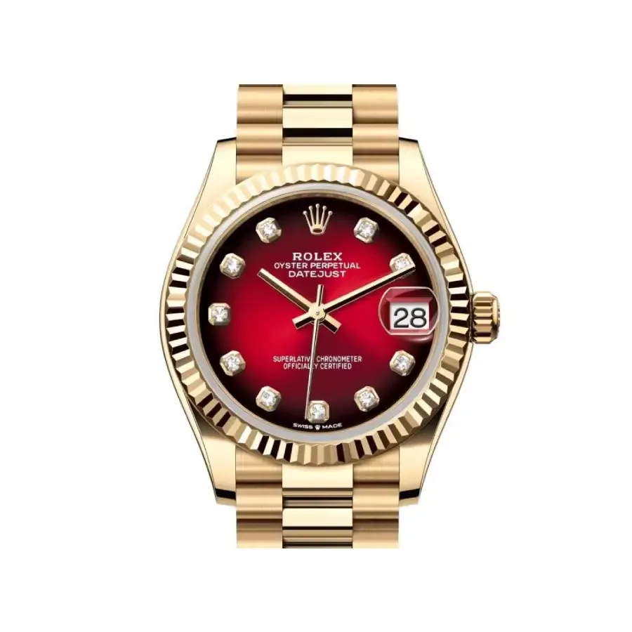 Rolex Datejust 278278 “Red Dial” Signature Super Clone 1:1 — detail 2