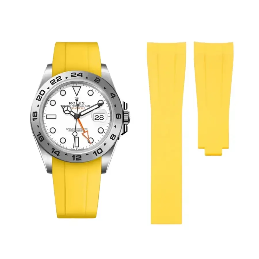Rolex – Explorer II – Rubber Strap – Yellow
