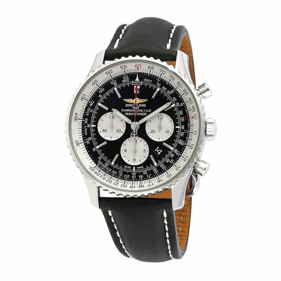 Breitling Navitimer B01 Chronograph 46 AB0127211B1X1 “Black Dial” Signature Copy Edition — detail 2
