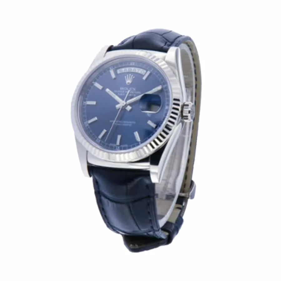 Rolex Day-Date 118139-0004 “Blue Dial” Perfect Duplicate 1:1 — detail 2