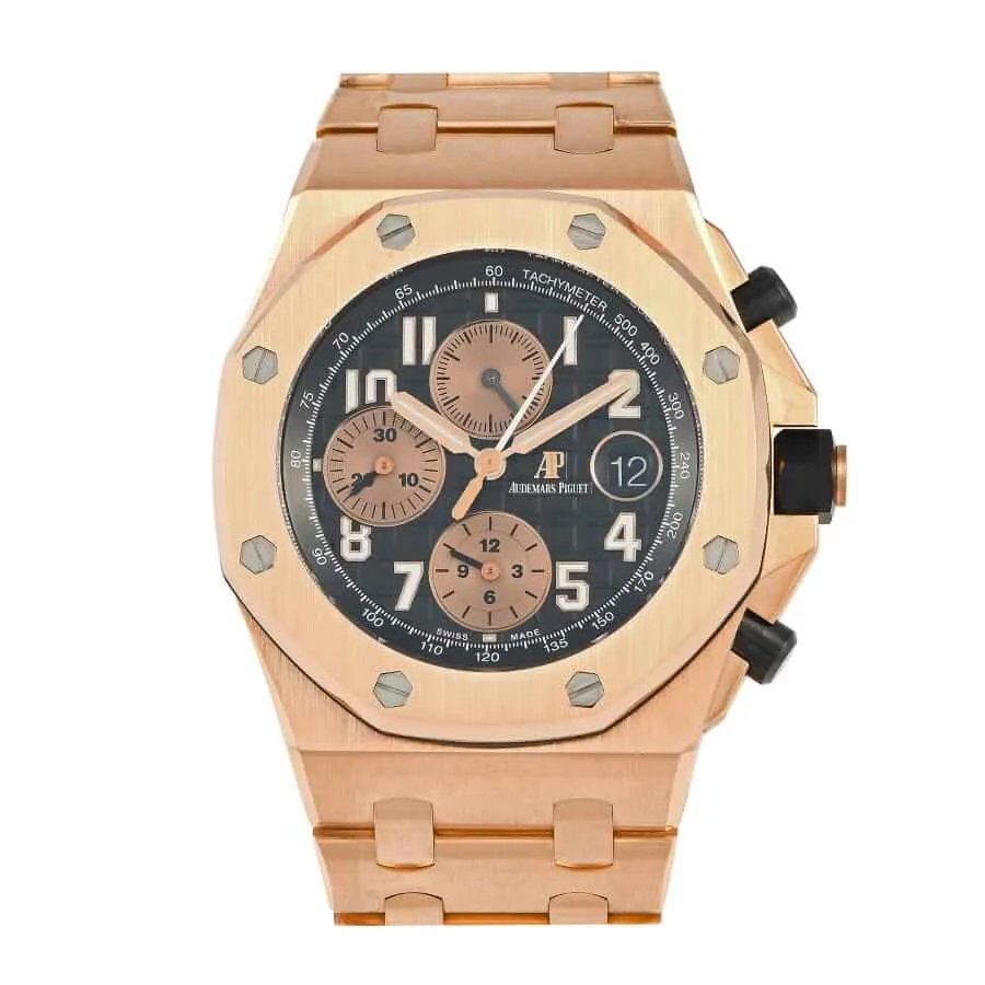 Audemars Piguet Royal Oak Offshore 26401RO “Rose Gold Chronograph” Deluxe Copy Quality