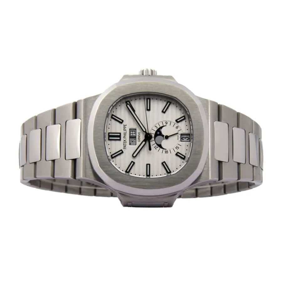 Patek Philippe Nautilus Annual Calendar 5726 “White Dial” Super Accurate Clone — detail 4