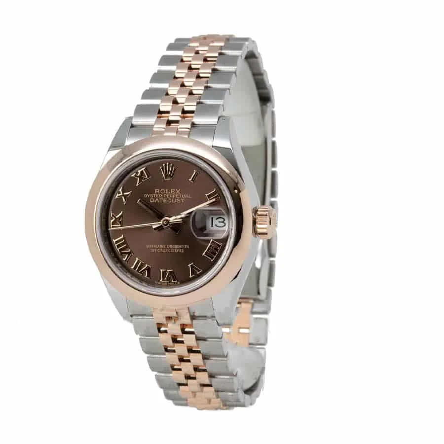 Rolex Lady-Datejust 279161 Chocolate Roman Dial Mirror Clone Quality — detail 2