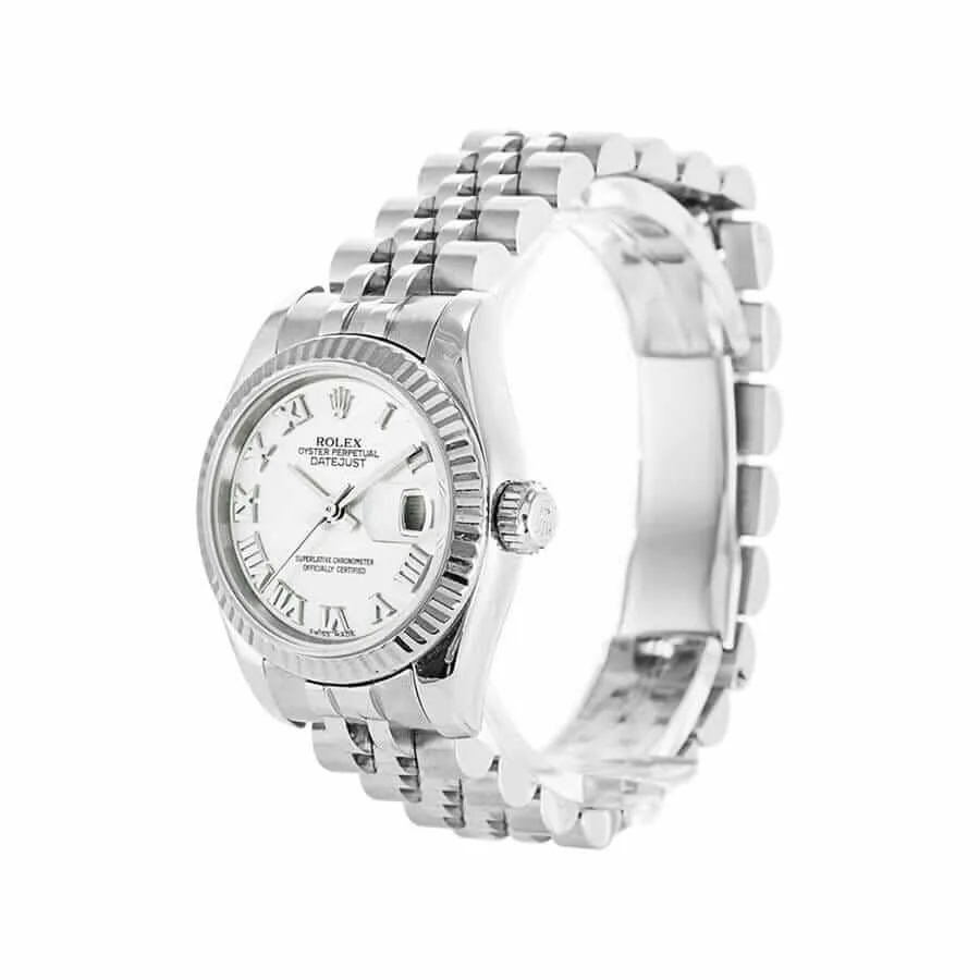 Rolex Datejust 179174 White “Roman Numeral Dial” Exact Replica 1:1 — detail 2