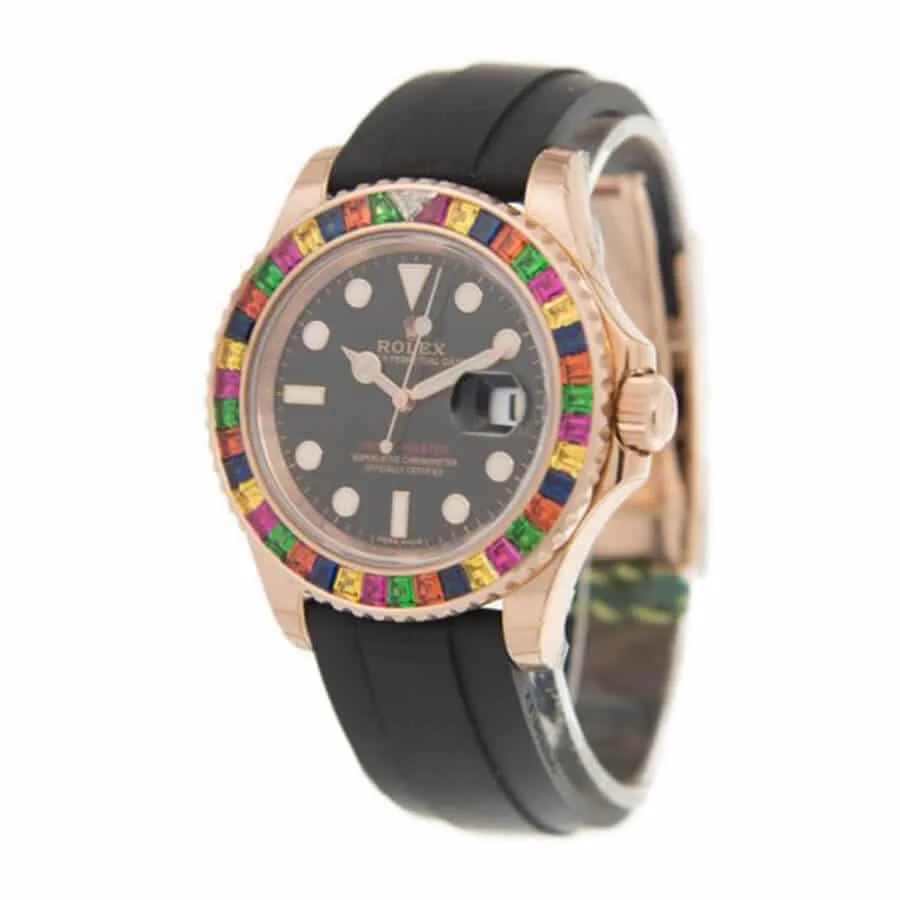 Rolex Yacht-Master Gem-Set Bezel 116695 Super Clone Quality — detail 2
