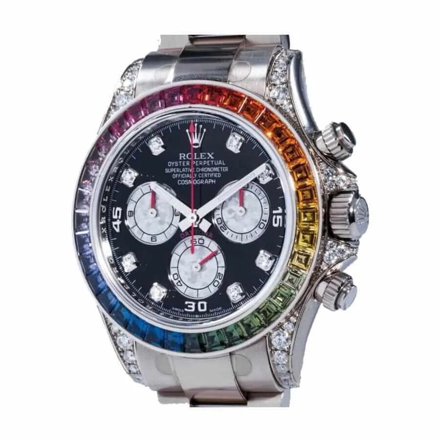 Rolex Cosmograph Daytona 116599RBOW “Black Diamond” Exclusive Clone Edition — detail 2