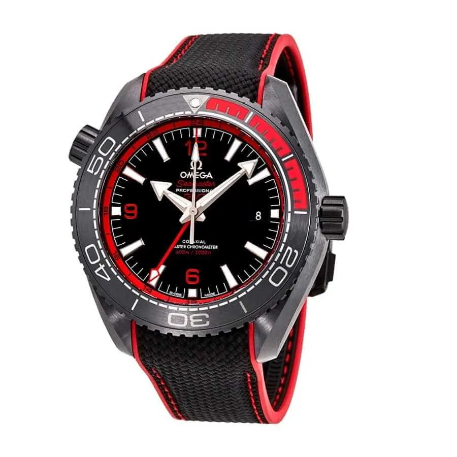 Omega Seamaster Planet Ocean Co-Axial Master Chronometer 215.92.46.22.01.003 “Deep Black” Super Clone Edition — detail 2