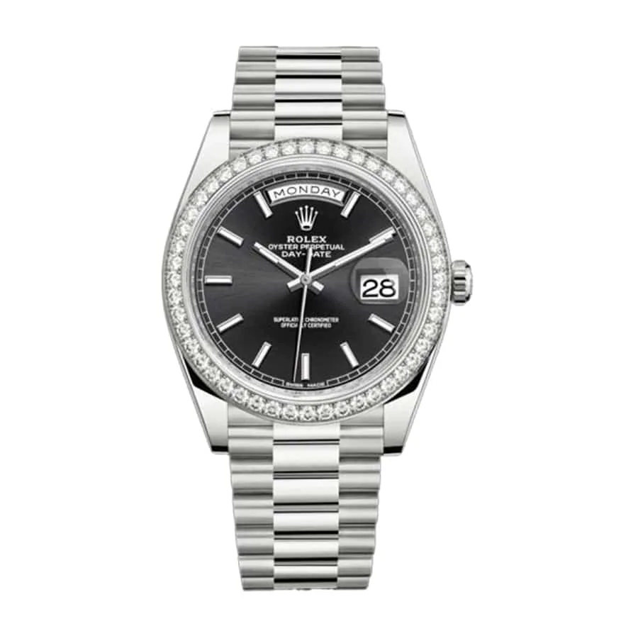 Rolex Day-Date 228238-0004 “Black Diamond Dial” Ultra Realistic Replica