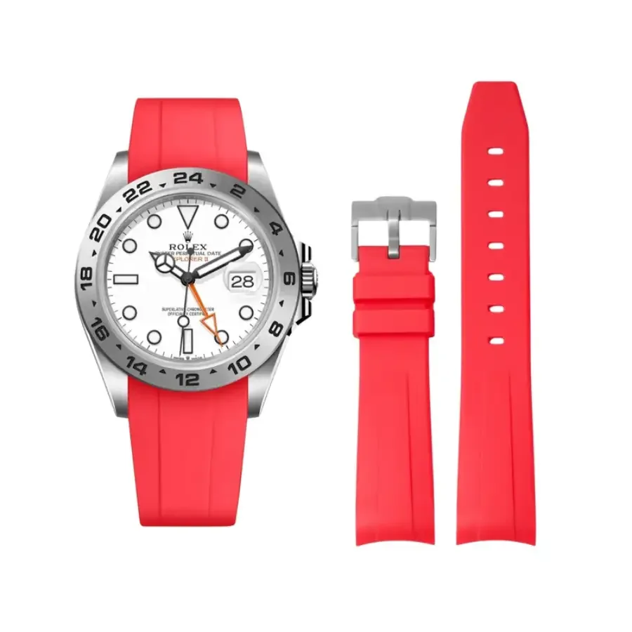 Rolex – Explorer II – Rubber Strap – Red