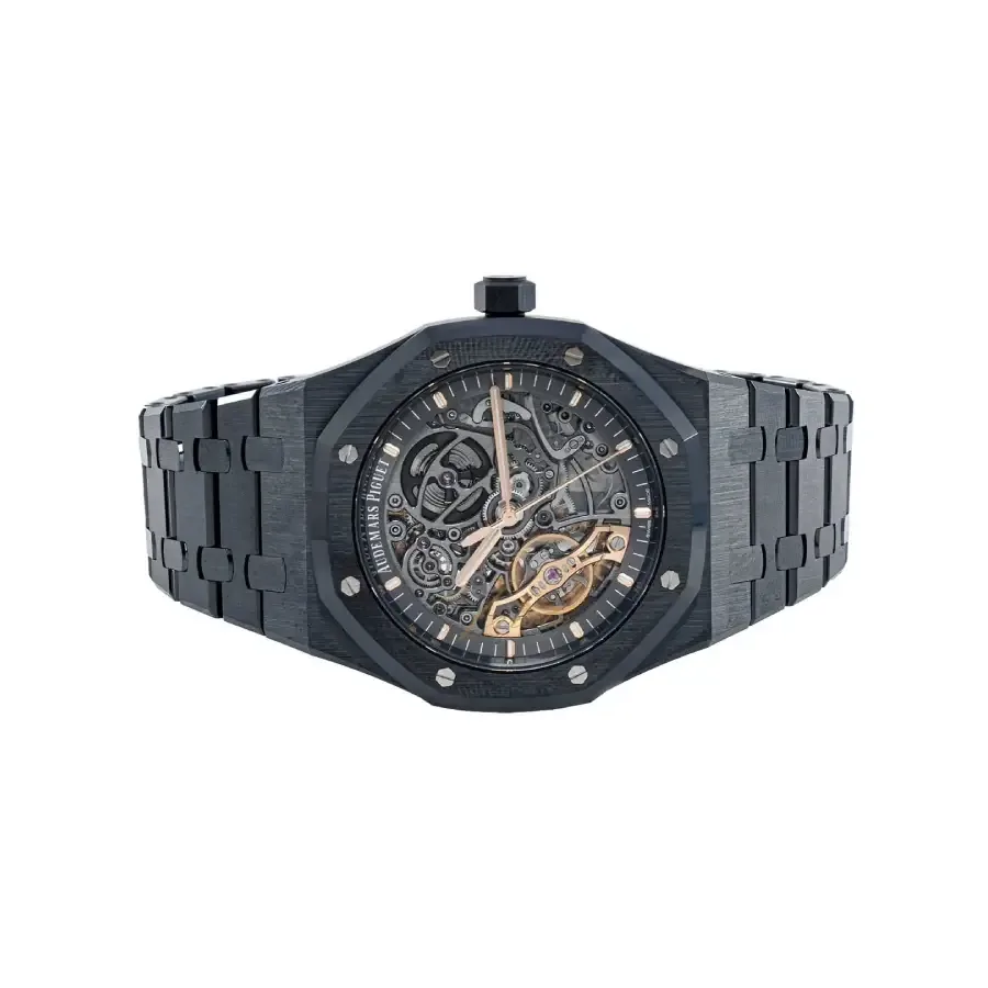 Audemars Piguet Royal Oak Double Balance Wheel Openworked 15416CE Near Original Replica — detail 4