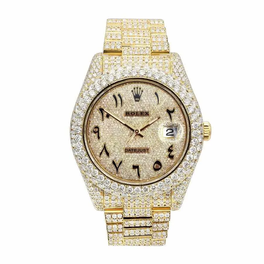 Rolex Datejust 116300 “Iced Out Arabic Dial” Collector’s Copy 1:1