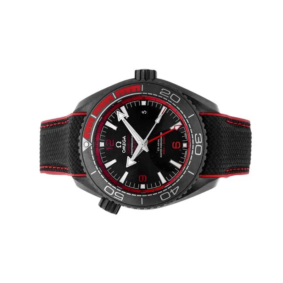 Omega Seamaster Planet Ocean Co-Axial Master Chronometer 215.92.46.22.01.003 “Deep Black” Super Clone Edition — detail 4