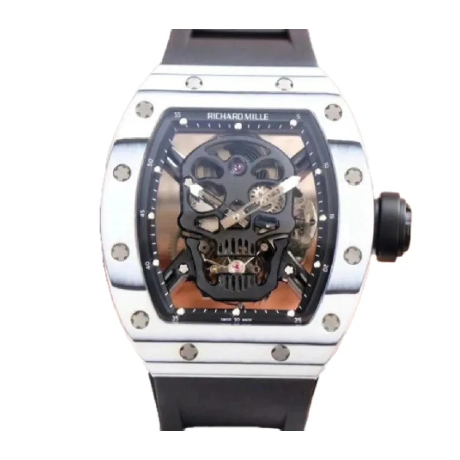 Richard Mille RM 52-01 Tourbillon “Skull” White True Replica 1:1